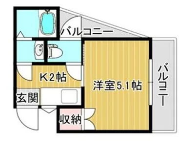 葵ハイツ【206号室】の間取り