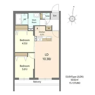 S-RESIDENCE医大南altier【206号室】の間取り