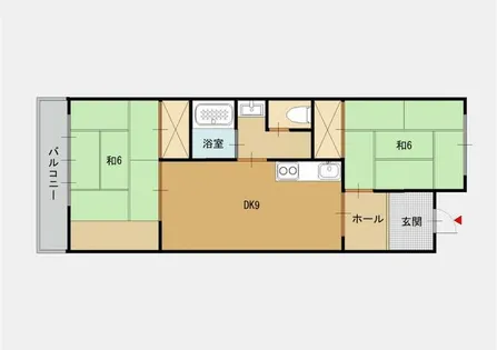 マンション青葉【2階】の間取り