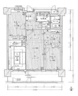 モアグレース大志【1002号室】の間取り