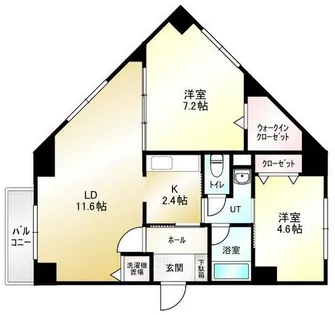 スティーブンジェラードハウス【201号室】の間取り