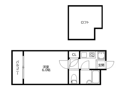 サンライズ桧原B棟【2階】の間取り