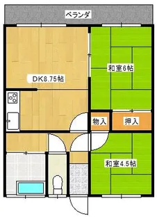 HILLS柏の森【202号室】の間取り