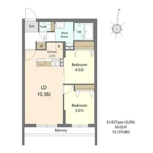 S-RESIDENCE医大南altier【2階】の間取り