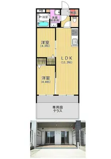 GRACE HILL(グレイスヒル)【1階】の間取り