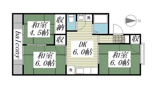 タワーズ黒崎B棟【0203号室】の間取り