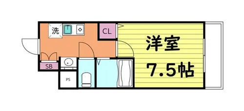エイチ・ツー・オー東小橋Ⅱ【5階】の間取り