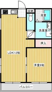 パルコート髙木【201号室】の間取り