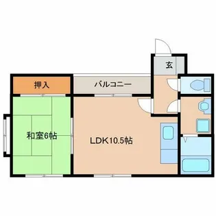 プログレス内山【501号室】の間取り