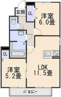 ルミエール【1階】の間取り