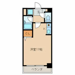 アクセス砂津【7階】の間取り