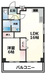 オ・ボワクレール【103号室】の間取り