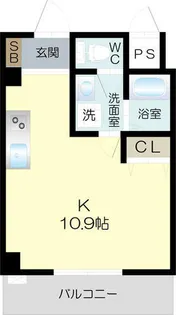 メゾンMITSUKI本町【203号室】の間取り
