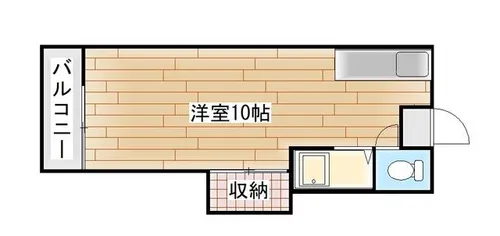 シティベールfuji【1階】の間取り