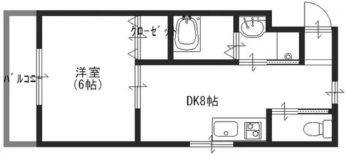 シティーコート堺東【8階】の間取り