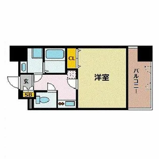 サヴォイテンジンクォーター【6階】の間取り