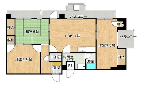 メゾン杉【901号室】の間取り