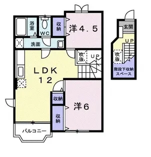 ベルディール歴木【2階】の間取り