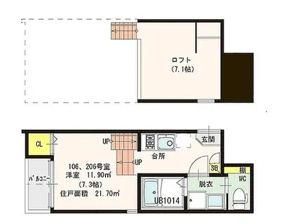 スタート博多【201号室】の外観