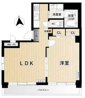 フォレストパーク北新町【301号室】の間取り