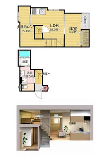 スコルピオ姪浜【101号室】の間取り