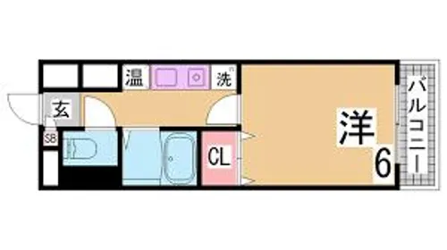 シンプルライフ板宿【3階】の間取り