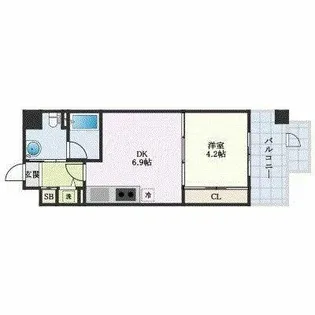 ルネッサンス21久留米六ツ門【306号室】の間取り