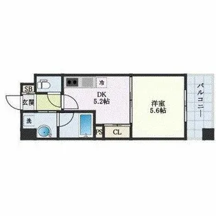 ルネッサンス21久留米六ツ門【405号室】の間取り