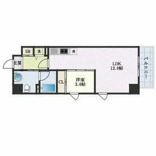 ルネッサンス21久留米六ツ門【201号室】の間取り