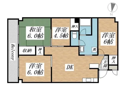 田町ビル【0501号室】の間取り