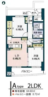 淀川ウエストタワー【9階】の間取り