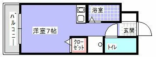 TA・KEビルちくし野 403号【403号室】の間取り
