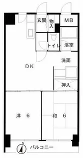 イトーピア灘KITANO【11階】の間取り