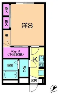 メイプルスクエア平城山【206号室】の間取り