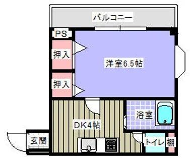 TA・KEビル南ヶ丘 402号【402号室】の間取り
