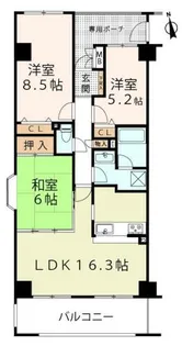 リサービア大津【2階】の間取り
