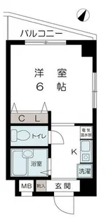 エルメゾン割塚【3階】の間取り
