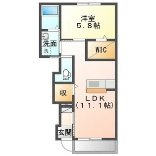 エターナルみやび【102号室】の間取り