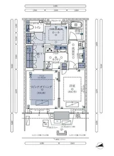 グラングリーン大阪THE NORTH RESIDENCE【5階】の間取り