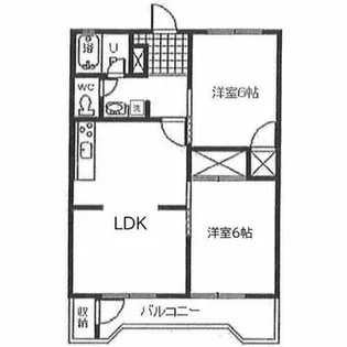 レオパレスⅡ【2階】の間取り