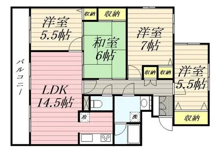 タウンシップ旭ヶ丘【0201号室】の間取り