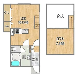 Land+HAMAMACHI【1階】の間取り