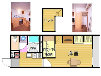 レオパレスチェリッシュ前原【1階】の間取り