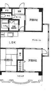 カーサエーデル【201号室】の間取り