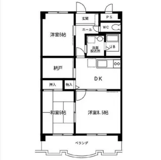 カーサエーデル【202号室】の間取り