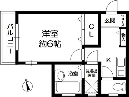 モン・シャンブル【2階】の間取り