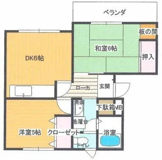 マンション九十九【3階】の間取り