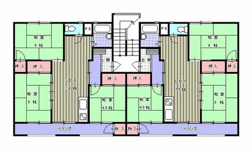 ポートメントおがわ【303号室】の間取り
