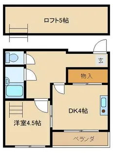 ツインコーポ公園南A棟【401号室】の間取り