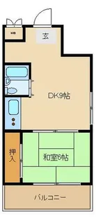 リバーヒル豊里【201号室】の間取り